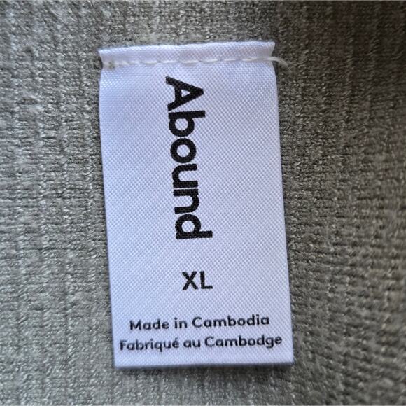 M Abound Green Sleeveless Ribbed Knit Top Size XL High Neck Cropped Minimalist - Picture 8 of 9